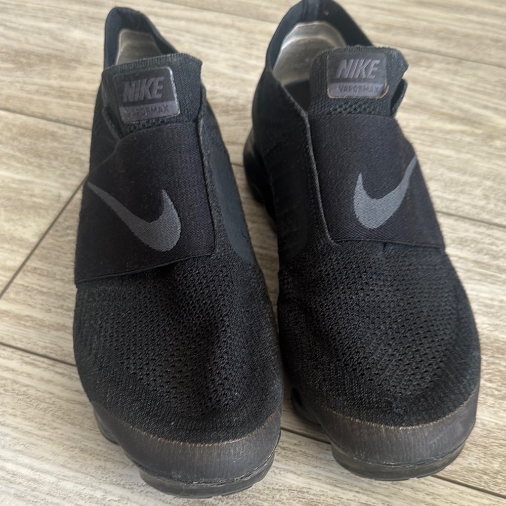 Nike Black and Gray Slip-On Shoes